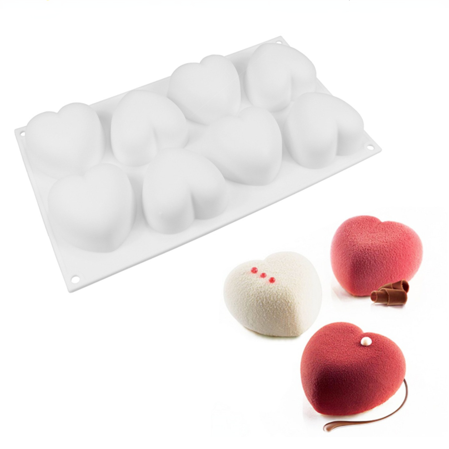 Soap Making Lab - Love Heart Silicone Soap Mold Handmade