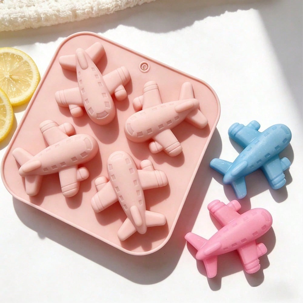 4 Cavity Airplane Silicone Mol - Soap Making Lye recension och pris