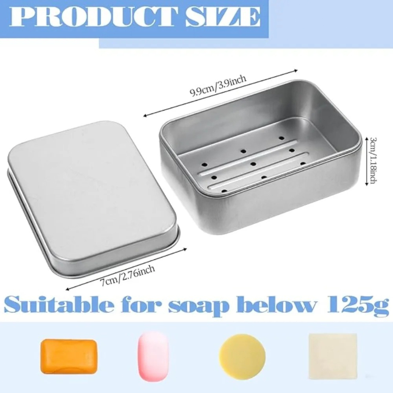 1PC Portable Double-layer Alum - Soap Dish Draining recension och pris