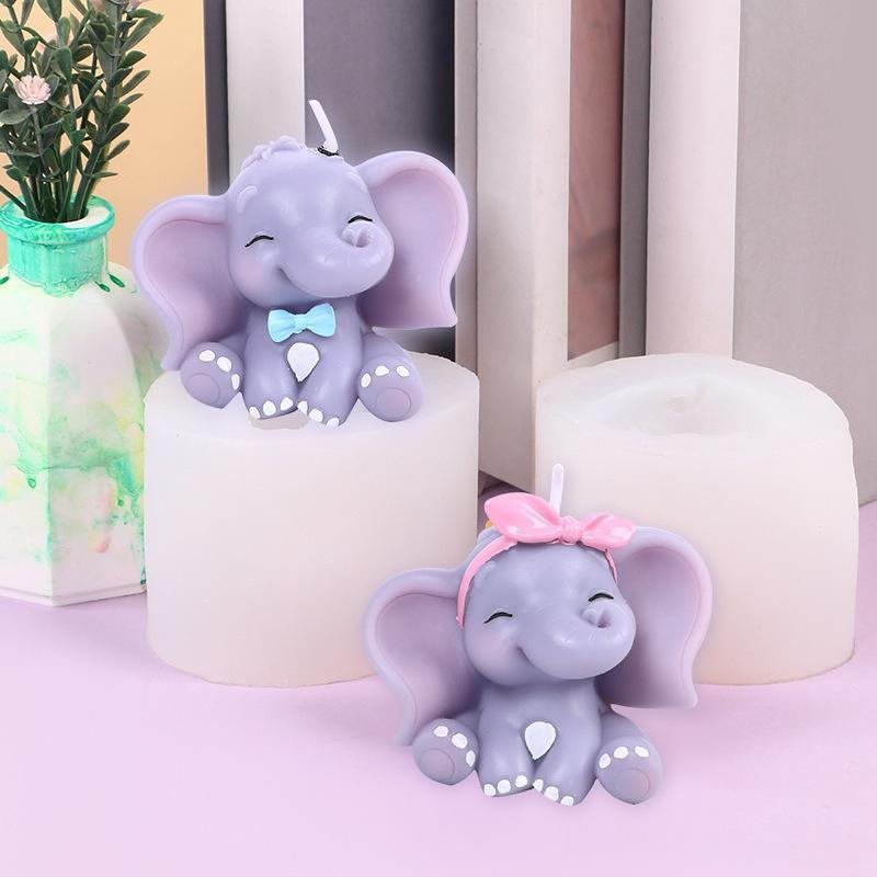 Cute 3D Elephant Silicone Cand - Soap Making Lye recension och pris