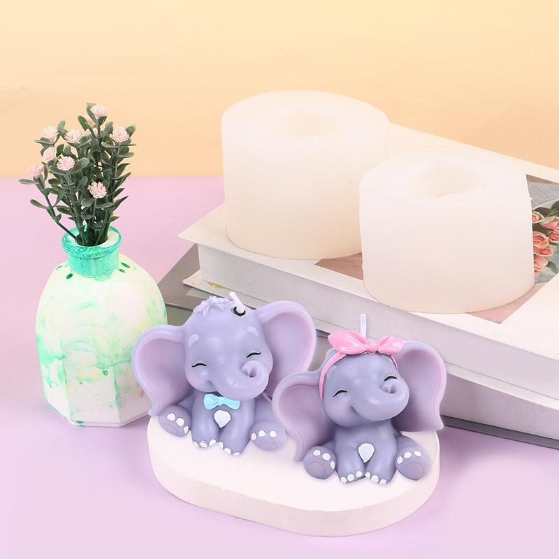 Cute 3D Elephant Silicone Cand - Soap Making Lye recension och pris