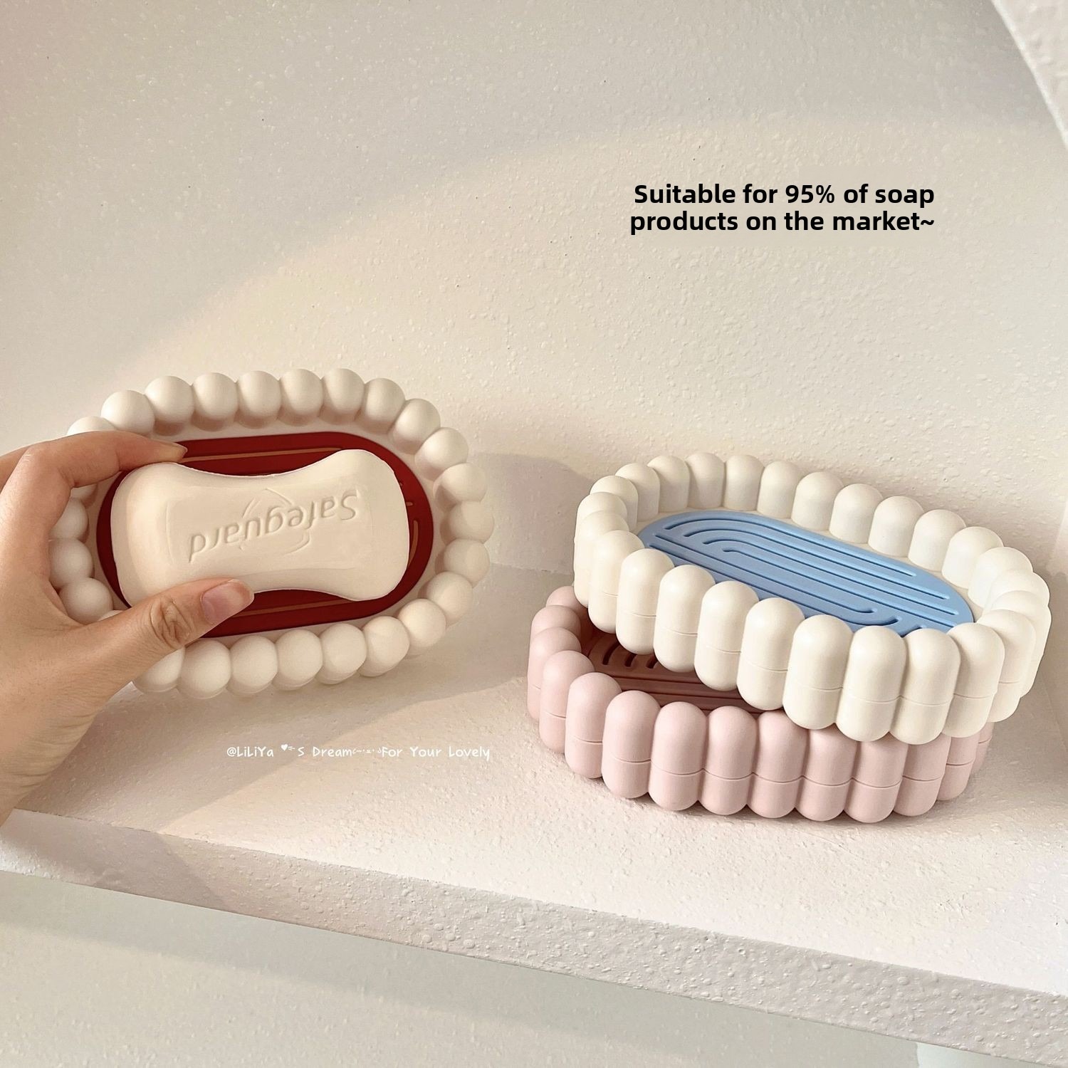 Bathroom Soap Box Plastic Soap - Soap Dish Draining recension och pris