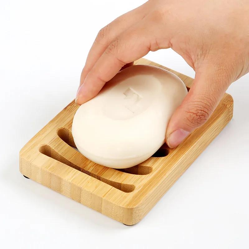 Bamboo Case Tray Wooden Preven - Soap Dish Draining recension och pris