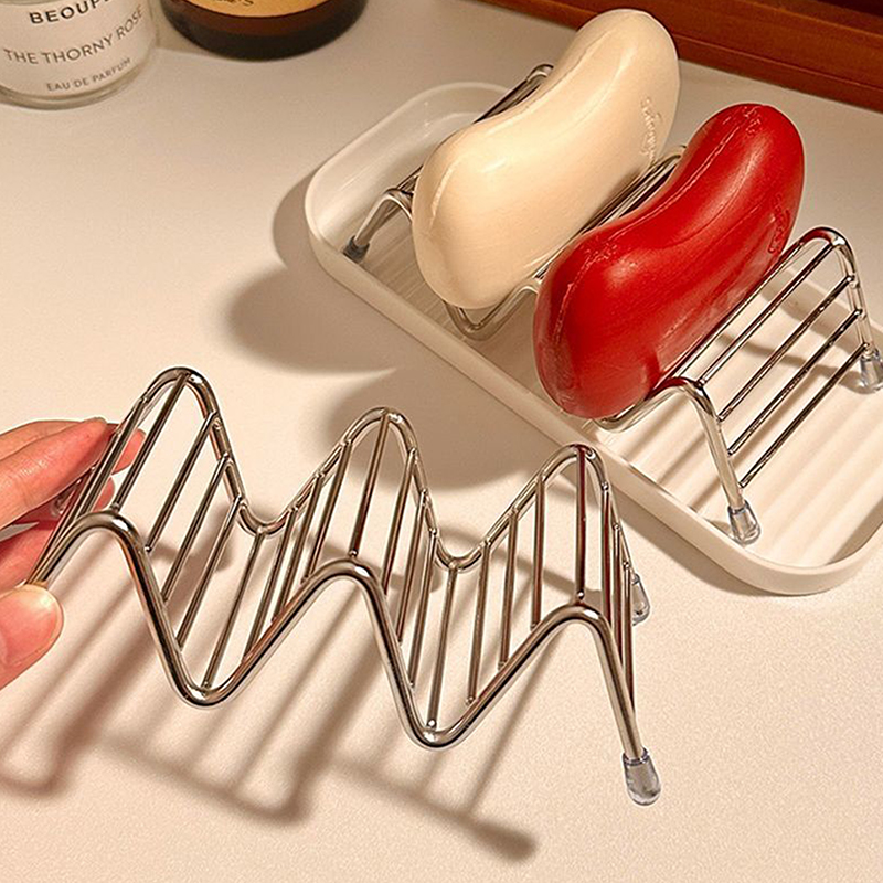 1pcs Stainless Steel Soap Rack - Soap Dish Draining recension och pris