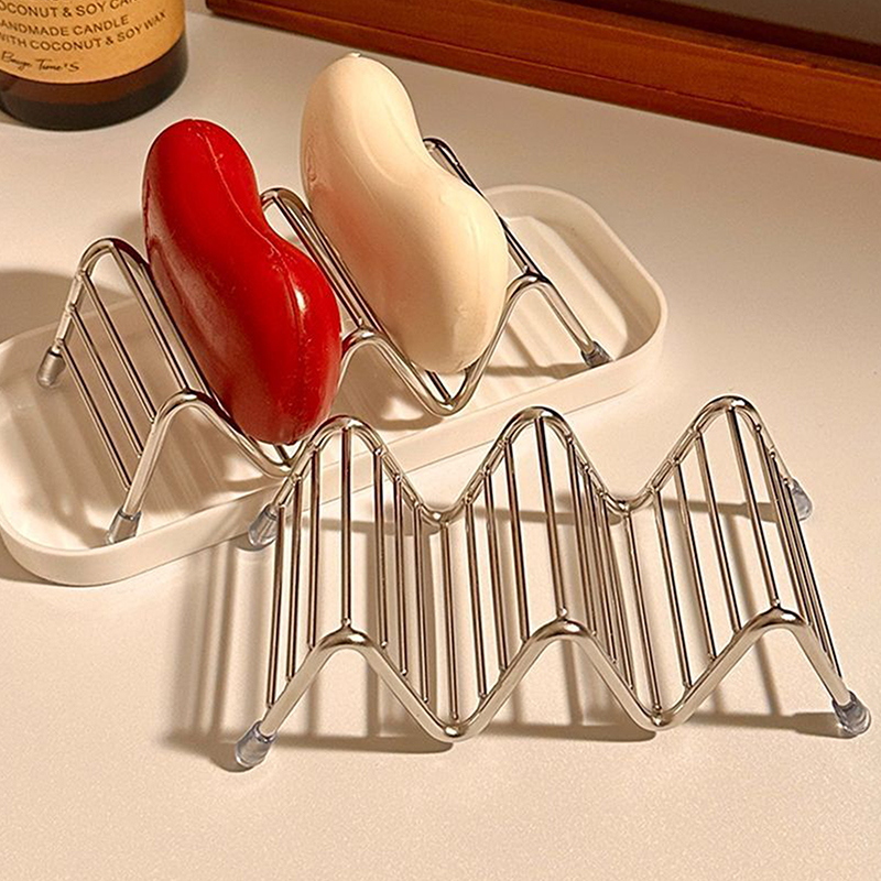 1pcs Stainless Steel Soap Rack - Soap Dish Draining recension och pris