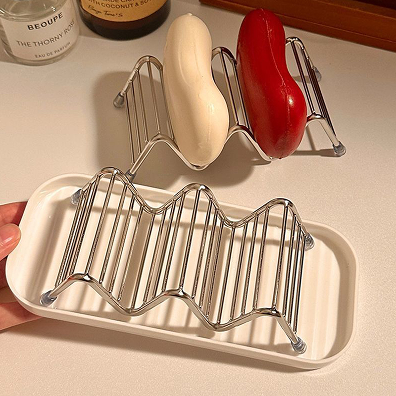 1pcs Stainless Steel Soap Rack - Soap Dish Draining recension och pris