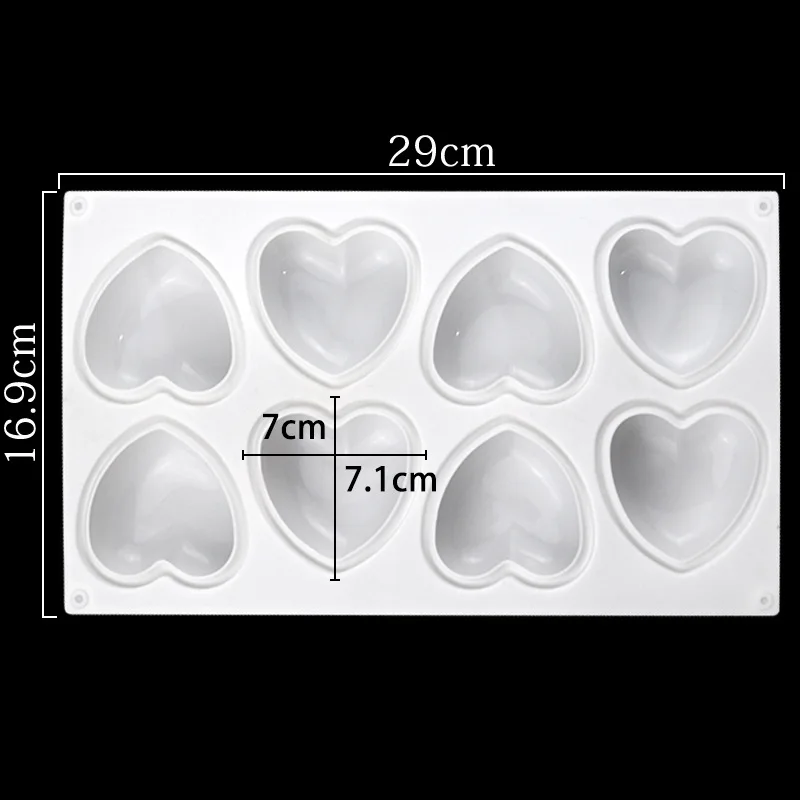 Love Heart Silicone Soap Mold  - Soap Making Lab recension och pris