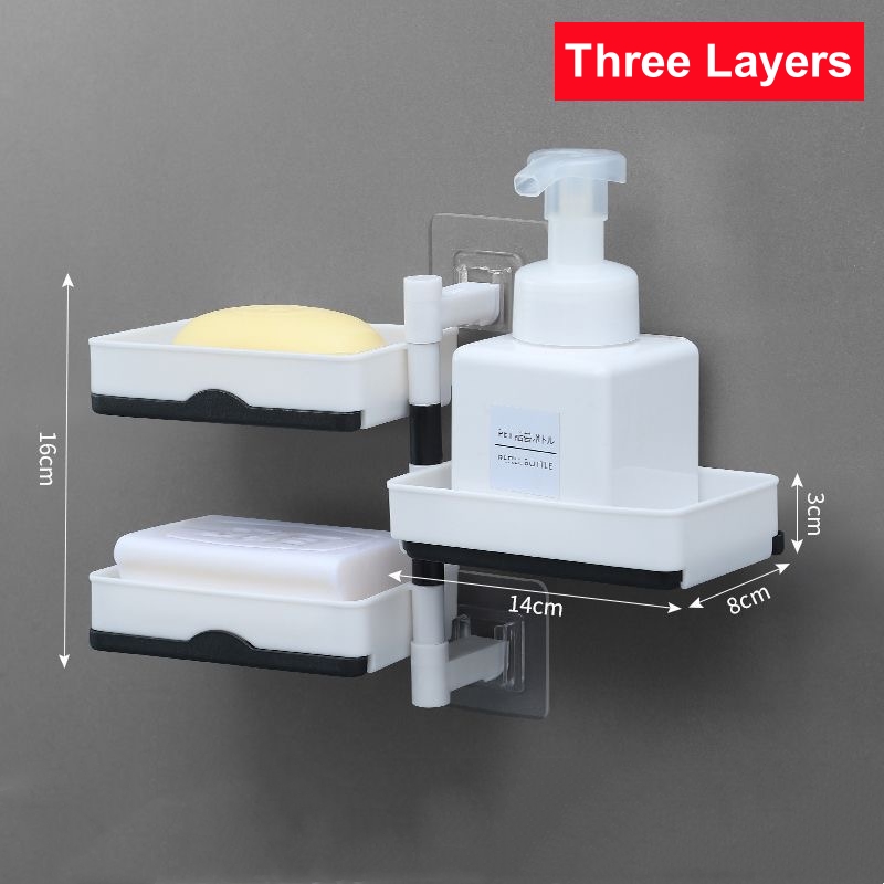 2/3/4 Rotating Drain Soap Box, - Soap Dish Draining recension och pris