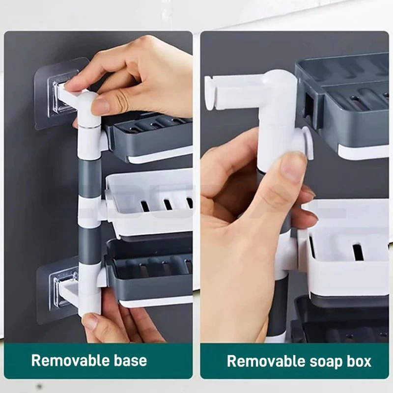 2/3/4 Rotating Drain Soap Box, - Soap Dish Draining recension och pris