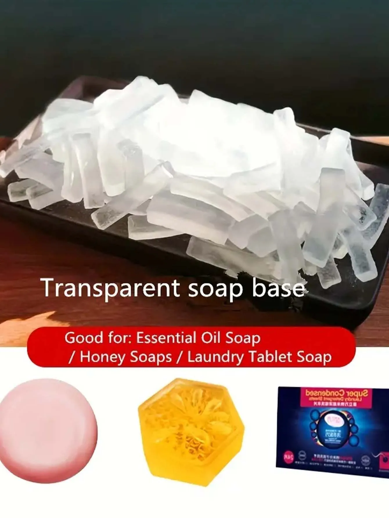 DIY Base Soap 1 Bag of Clear S - Soap Making Kit Organic recension och pris