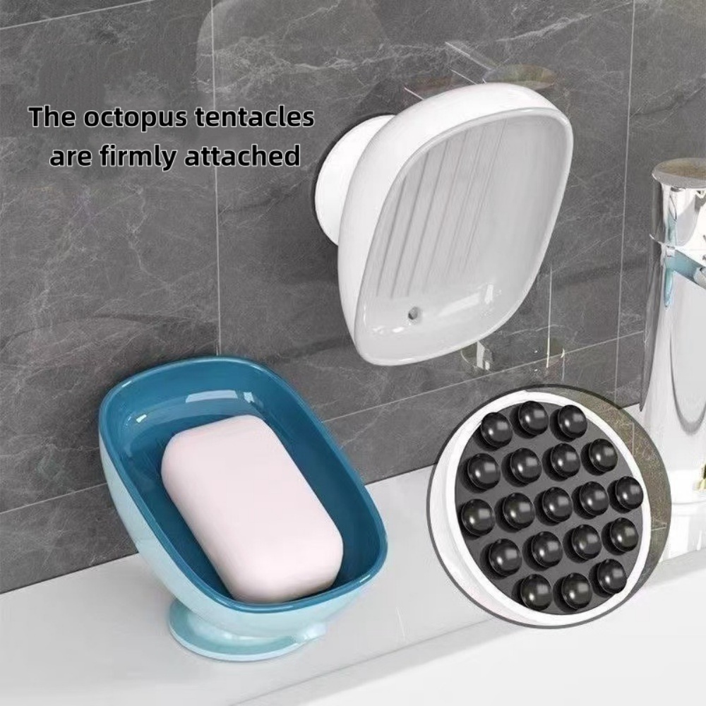1pc Super Suction Cup Bathroom - Soap Dish Draining recension och pris
