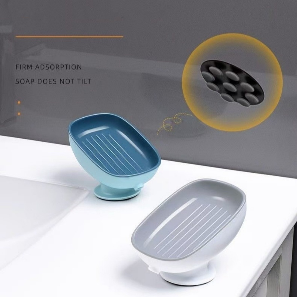 1pc Super Suction Cup Bathroom - Soap Dish Draining recension och pris
