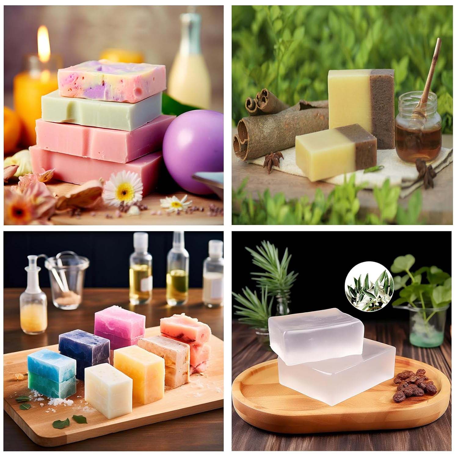 250G of Clear Soap Base Soap M - Soap Making Kit Organic recension och pris