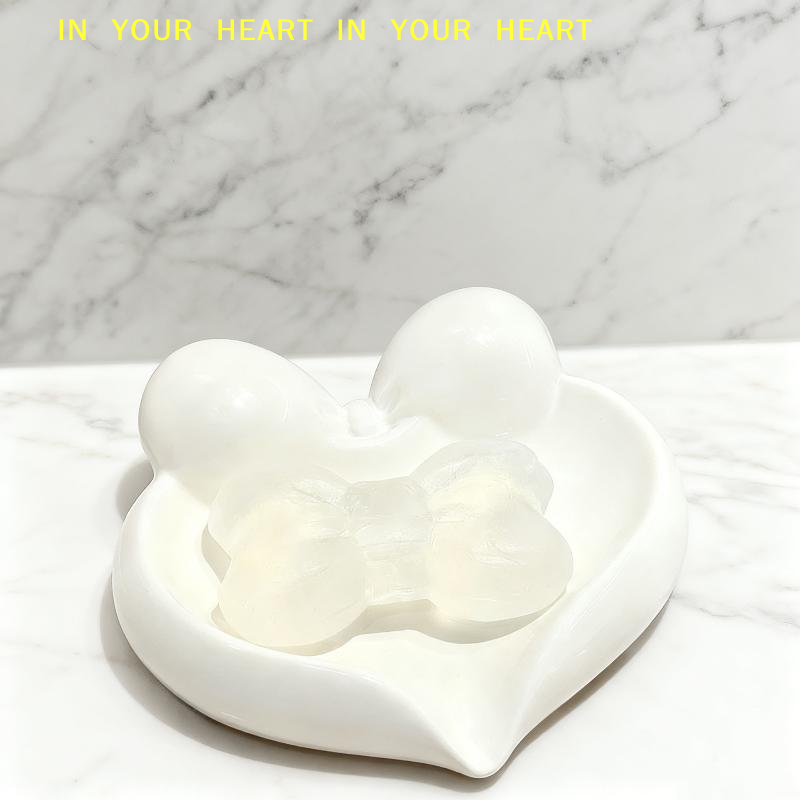 【X】Heart Shaped Soap Dish Cera - Soap Dish Draining recension och pris