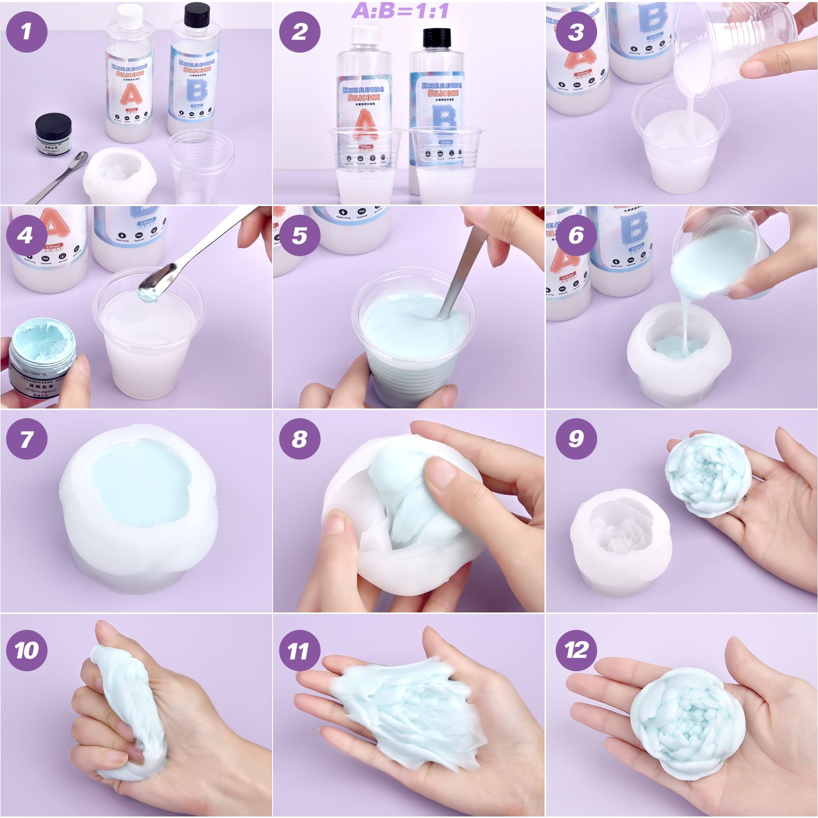 1: 1 AB Decompression Kneading - Soap Making Kit For Beginners recension och pris
