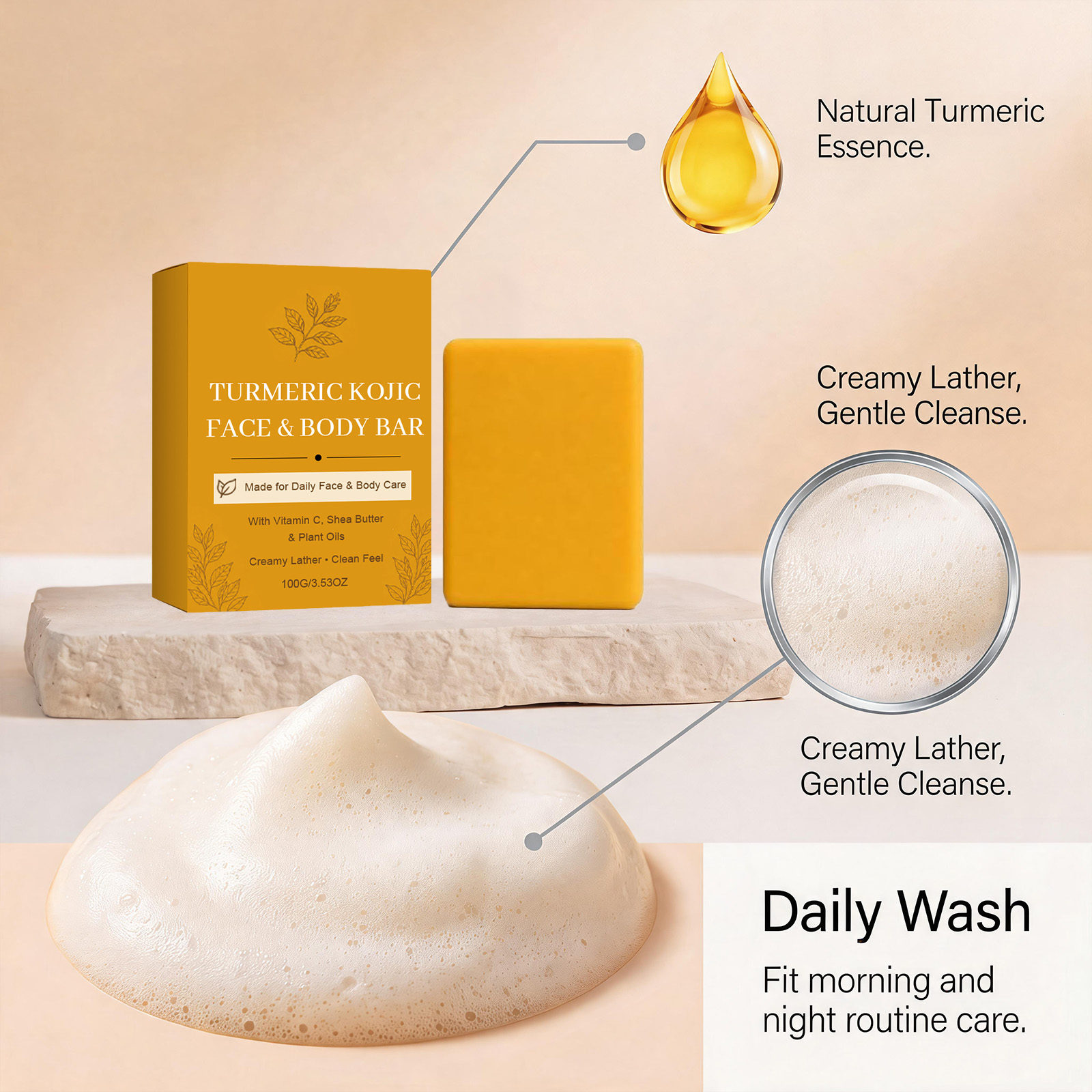 Turmeric Kojic Acid Handmade S - Soap Making Essential Oils recension och pris