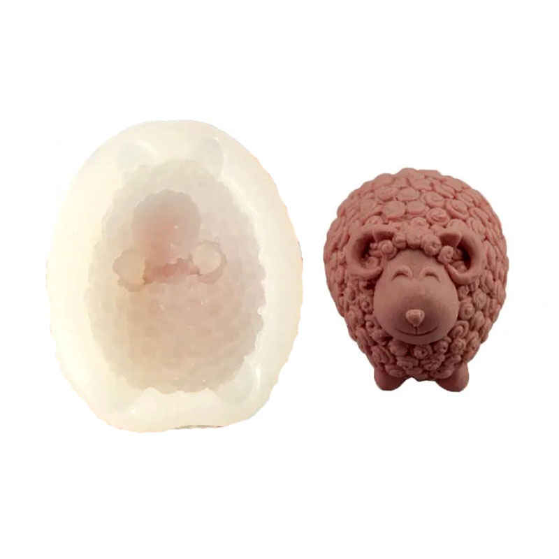 3D Sheep Candle Silicone Mold  - Soap Making Lye recension och pris